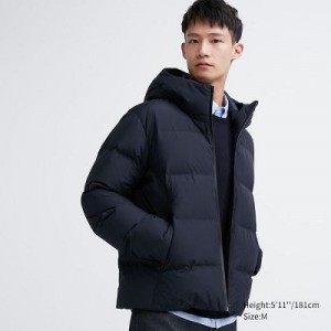 Anorak Uniqlo 3D Cut Seamless Down Hombre Azul Marino | 607814_PE