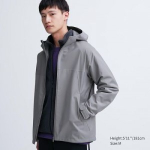 Anorak Uniqlo BLOCKTECH (3D Cut) Hombre Gris | 310879_PE