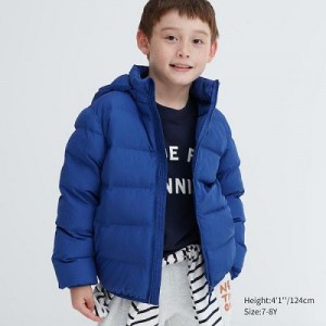 Anorak Uniqlo PUFFTECH Washable (Warm Acolchado) Niños Azules | 968247_PE