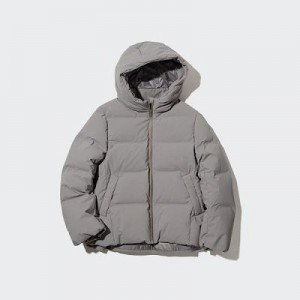 Anorak Uniqlo Seamless Down Mujer Gris | 713540_PE