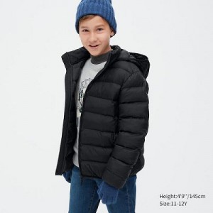 Anorak Uniqlo Warm Acolchado Washable Niños Negras | 325867_PE