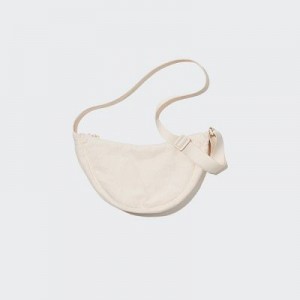 Bolsa De Hombro Uniqlo Corduroy Round Mini Mujer Blancas | 140863_PE