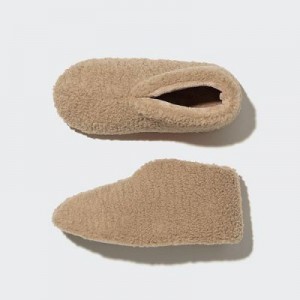 Botas Uniqlo Fleece Room Shoes Faux Shearling Mujer Beige | 425698_PE