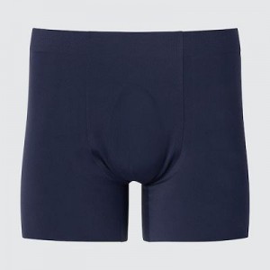 Bragas Uniqlo AIRism Ultra Seamless Boxer Hombre Azul Marino | 618270_PE