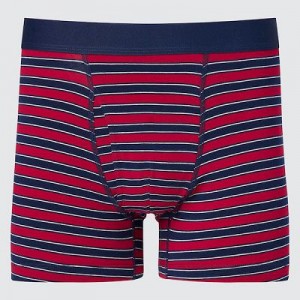 Bragas Uniqlo Cotton A Rayas Boxer Hombre Rojas | 249135_PE