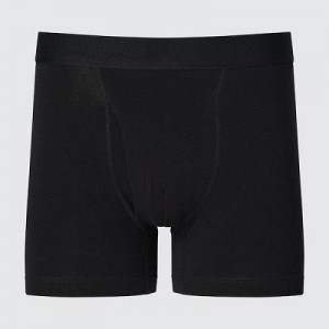 Bragas Uniqlo Cotton Boxer Hombre Negras | 832506_PE