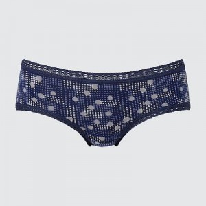 Bragas Uniqlo Hip Huggers Mujer Azul Marino | 46758_PE