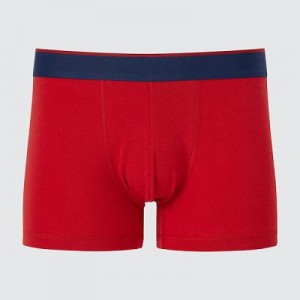 Bragas Uniqlo Low-Rise Cotton Boxer Hombre Rojas | 564297_PE