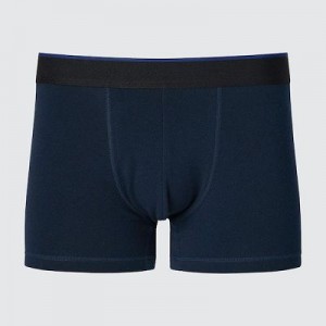 Bragas Uniqlo Low-Rise Cotton Boxer Hombre Azul Marino | 920176_PE