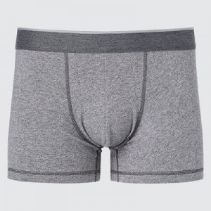 Bragas Uniqlo Low-Rise Cotton Boxer Hombre Gris | 12678_PE