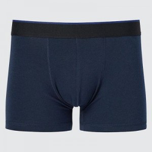 Bragas Uniqlo Low-Rise Cotton Boxer Hombre Azul Marino | 621985_PE