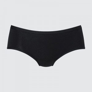 Bragas Uniqlo Plain Hip Huggers Mujer Negras | 859017_PE