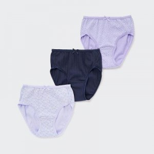 Bragas Uniqlo Shorts (Set of 3) Niños Moradas | 879513_PE