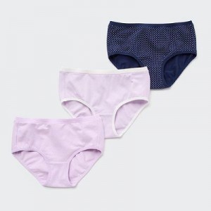 Bragas Uniqlo Shorts (Set of 3) Niños Moradas | 561937_PE