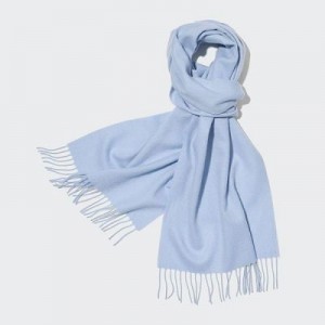 Bufandas Uniqlo Cashmere Mujer Azules | 708961_PE