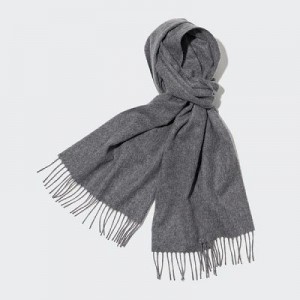 Bufandas Uniqlo Cashmere Mujer Gris | 695410_PE