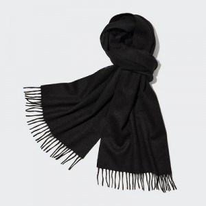 Bufandas Uniqlo Cashmere Mujer Negras | 42956_PE