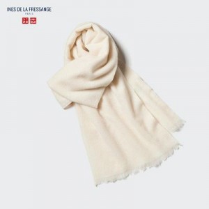 Bufandas Uniqlo Cashmere Stole Mujer Blancas | 58713_PE