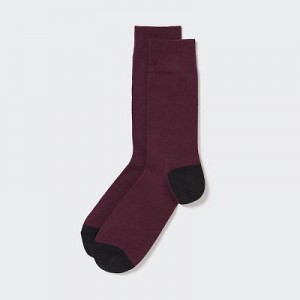 Calcetines Uniqlo 2 Pairs Hombre Wine | 716509_PE