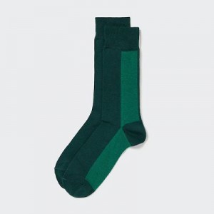 Calcetines Uniqlo A Rayas Hombre Verde | 256143_PE