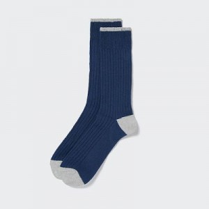 Calcetines Uniqlo Acanalado Hombre Azules | 823419_PE