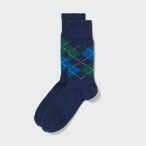 Calcetines Uniqlo Argyle Hombre Azul Marino | 250796_PE