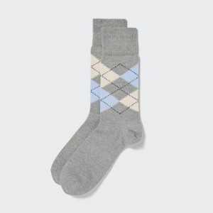 Calcetines Uniqlo Argyle Hombre Gris | 702946_PE