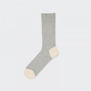 Calcetines Uniqlo Color Block Hombre Gris | 108952_PE