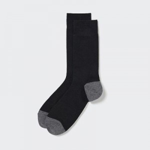 Calcetines Uniqlo Color Block Hombre Negras | 753401_PE