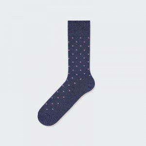 Calcetines Uniqlo Dotted Hombre Azules | 94268_PE