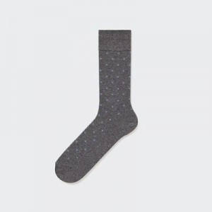 Calcetines Uniqlo Dotted Hombre Gris | 798543_PE