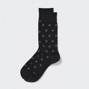 Calcetines Uniqlo Dotted Hombre Negras | 534127_PE