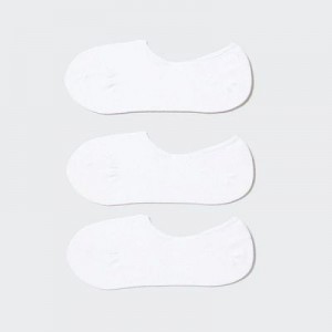 Calcetines Uniqlo Footsies (3 Pairs) Mujer Blancas | 28679_PE