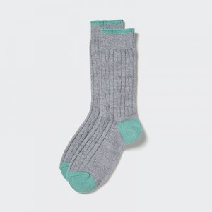 Calcetines Uniqlo HEATTECH Cable Mujer Gris | 416320_PE