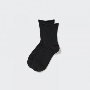 Calcetines Uniqlo HEATTECH Crew Mujer Negras | 860937_PE