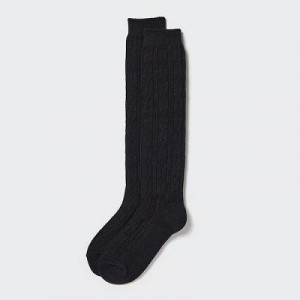 Calcetines Uniqlo HEATTECH Knee High Mujer Negras | 943180_PE