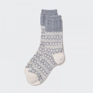 Calcetines Uniqlo HEATTECH Mujer Gris | 165083_PE