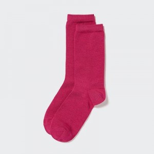 Calcetines Uniqlo HEATTECH Mujer Rosas | 43698_PE