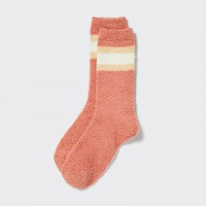 Calcetines Uniqlo HEATTECH Soft Fluffy Mujer Naranjas | 682041_PE