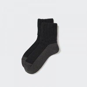 Calcetines Uniqlo HEATTECH Soft Pile Half Hombre Negras | 935704_PE