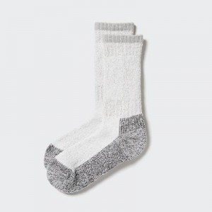 Calcetines Uniqlo HEATTECH Soft Pile Heather Hombre Gris | 152064_PE