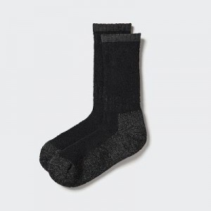 Calcetines Uniqlo HEATTECH Soft Pile Heather Hombre Negras | 410563_PE