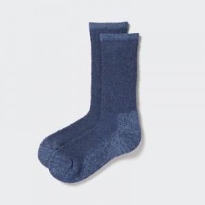 Calcetines Uniqlo HEATTECH Soft Pile Heather Hombre Azules | 394618_PE