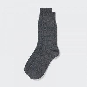 Calcetines Uniqlo Links Checked Hombre Gris | 387429_PE