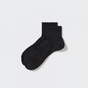 Calcetines Uniqlo Pile Half Hombre Negras | 43167_PE