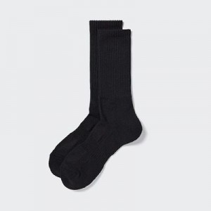 Calcetines Uniqlo Pile Hombre Negras | 87263_PE