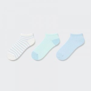 Calcetines Uniqlo Short (3 Pairs) Niños Azules | 561087_PE