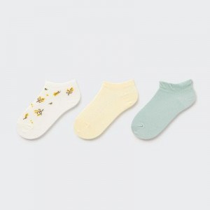 Calcetines Uniqlo Short (3 Pairs) Niños Creme | 195732_PE