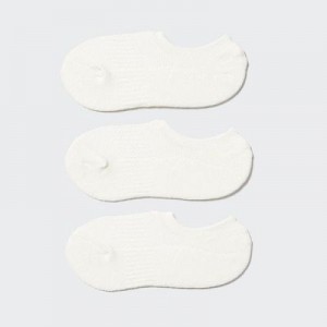 Calcetines Uniqlo Sport Footsies (3 Pairs) Mujer Blancas | 501798_PE