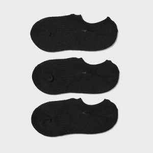 Calcetines Uniqlo Sport Footsies (3 Pairs) Mujer Negras | 874213_PE